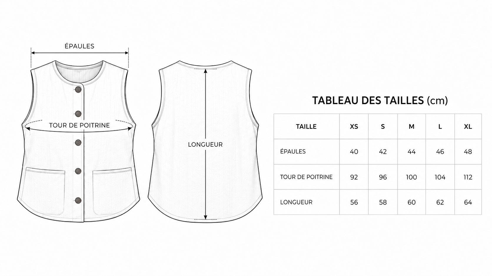 Guide des tailles