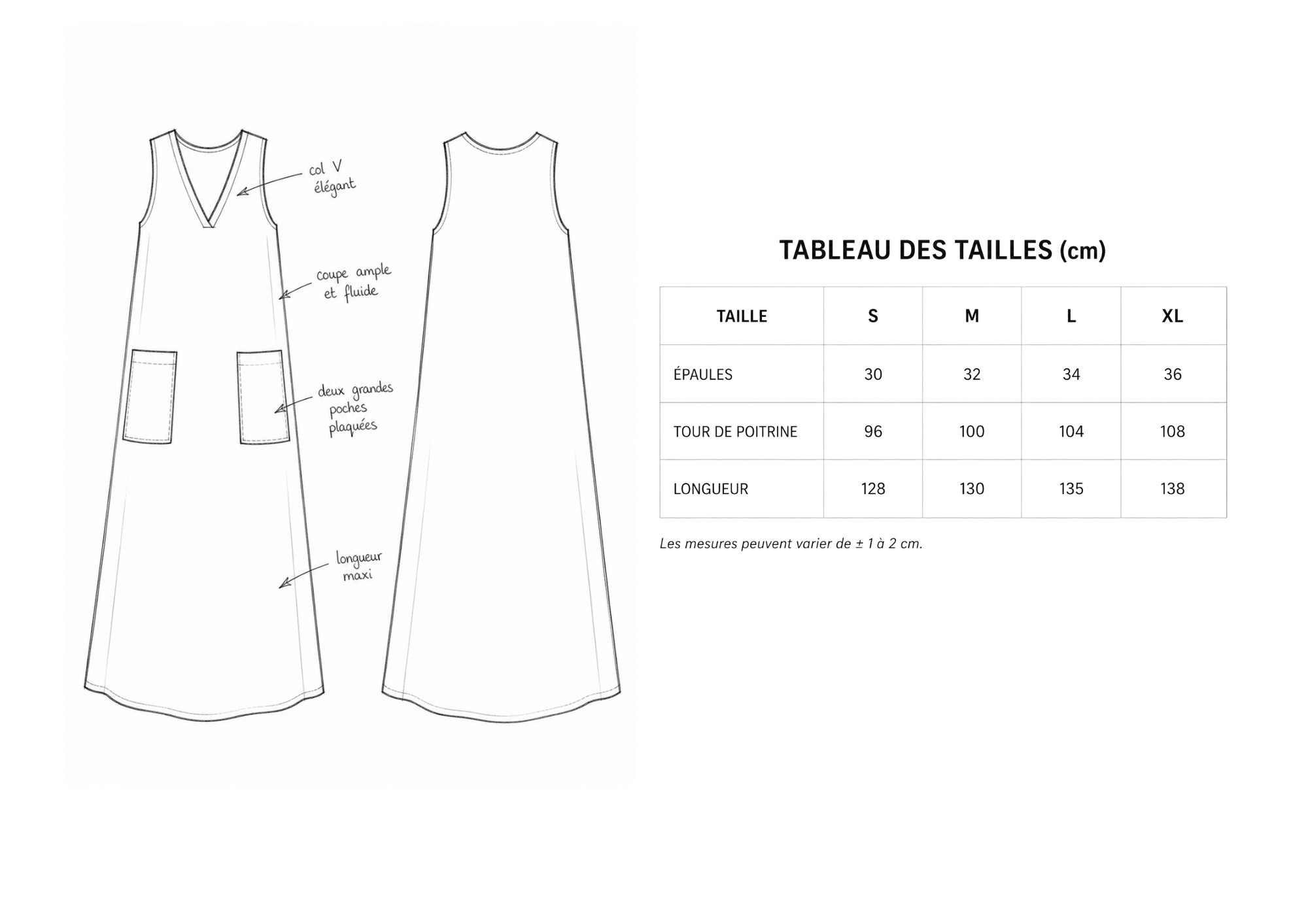 Guide des tailles